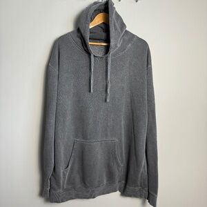 Independent Trading Company Mens Fleece Pullover HOODIE Long Sleeve Gray 2XL